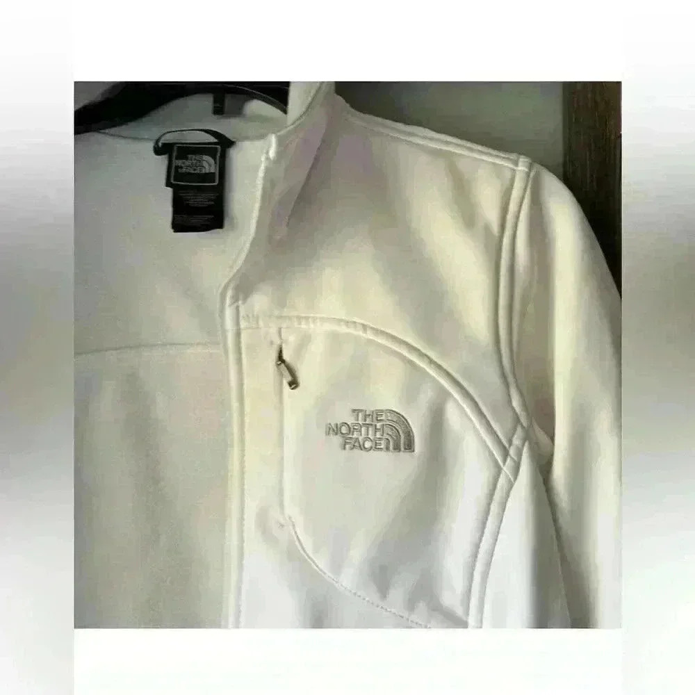 White North Face Hard Shell Small - image 3